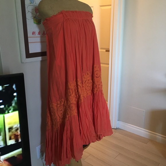 Total Boho! Long full skirt or A-line style dress.  Wears two ways! - Picture 8 of 8